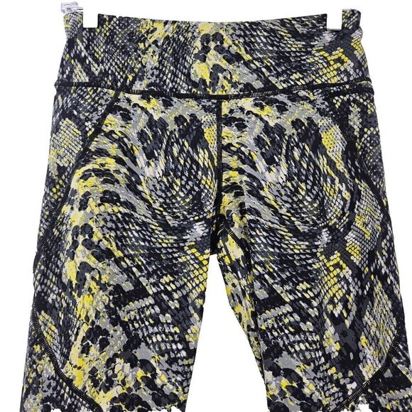 Sweaty Betty Power 7/8 Leggings Yellow Snakeskin Women's Size S Activewear Yoga - Picture 3 of 11